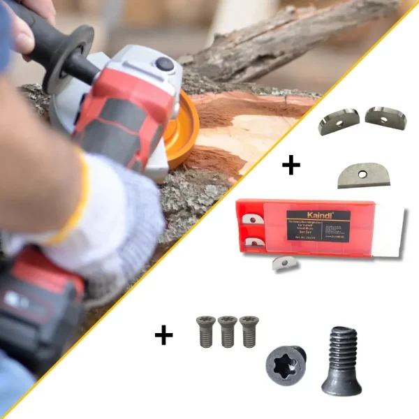 Pack Wood Plane + lot de 3 plaquettes carbures + lot de 3 vis torx