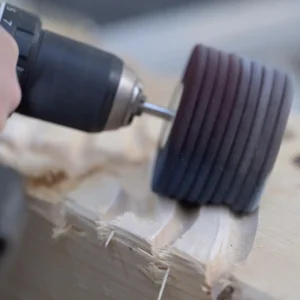 Roue à lamelles abrasive pour ponçage de contours et reliefs Ø80mm - Kaindl Wheely